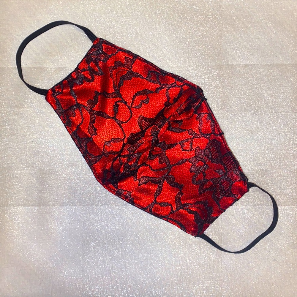 Red Lace Lingerie Mask